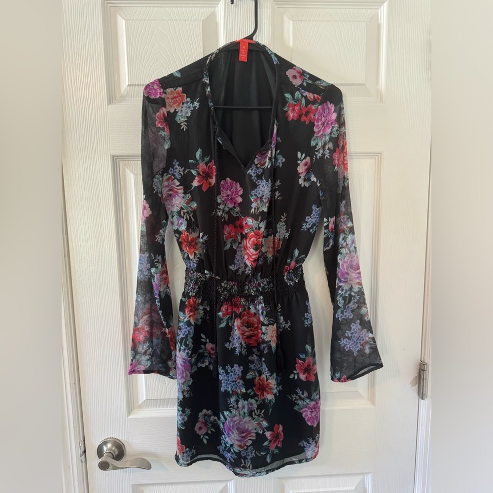 Long sleeve floral dress